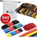 Krimpkous assortiment - 940 stuks! - 8 maten - incl. Bewaarzak - Voordeelpak - Krimpkousen Set - Soldeerhuls - Soldeerhulzen