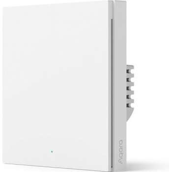 AQARA Smart Wall Switch H1 (met nuldraad, enkele drukker), Zigbee 3.0 - Homekit