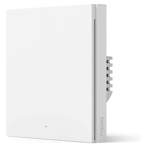 AQARA Smart Wall Switch H1 (met nuldraad, enkele drukker), Zigbee 3.0 - Homekit