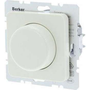 Berker M2 Inbouw Dimmer - Tot 360W - Tronic - Drukwissel - Crème