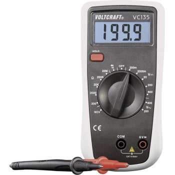 VOLTCRAFT VC135 Multimeter Digitaal CAT III 600 V Weergave (counts): 2000