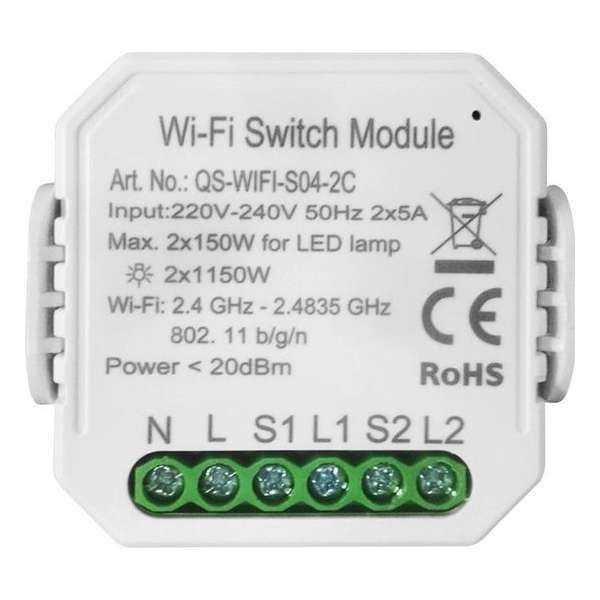 VH Control Smart Switch - Dubbele switch schakelaar