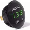 Voltmeter digitaal inbouw 5-48V  |Auto, motorfietsen, boot | waterdicht en stofdicht| Groen | 36x16mm