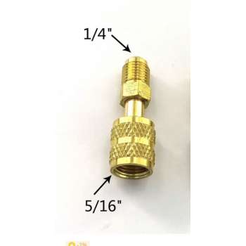 Serviceadaptor plug van 1/4 naar 5/16 voor R410 of R32