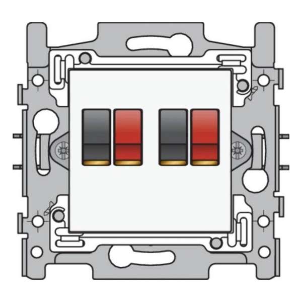 Niko - Audio stopcontact dubbel white - 101-69700