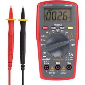 DIGITALE MULTIMETER - CAT. II 500 V / CAT. III 300 V - 10 A -  AUTOMATISCH BEREIK - 4000 COUNTS