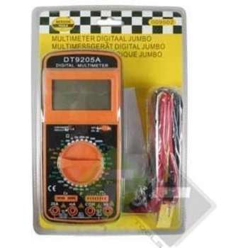 Multimeter digitaal, Jumbo, 0 tot 20A DC en AC, 0 tot 1000V DC, 0 tot 750V AC