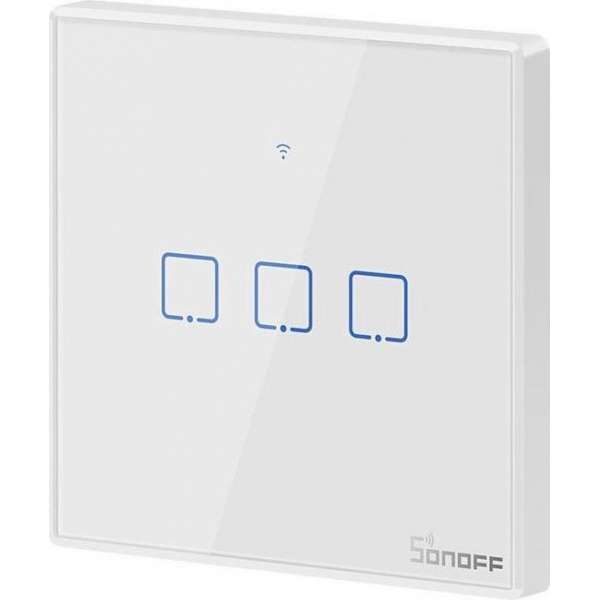 Sonoff - Smart Drievoudige Schakelaar - TX | T0EU3C - 3 Gang - Muur Schakelaar - Wall Switch - Wit - Wifi Smart Schakelaar