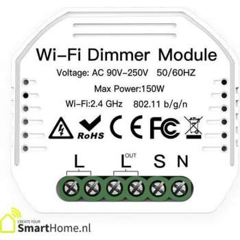 Smart Home Inbouw dimmer module - Wifi - LED - Halogeen