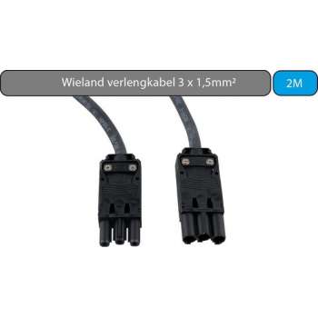 Standstore - Wieland verlengkabel - 3x1,5mm2 -2meter