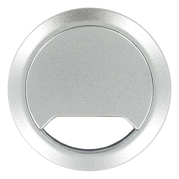 2x Kabeldoorvoer aluminium zilver 60 mm - Elektra kabeldoorvoeren buizen en goten