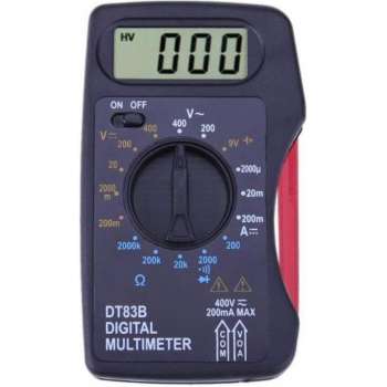 DrPhone DM2 Draagbare Digitale Multimeter – Tester - Ampèremeter Voltmeter DC/AC – Stroom Spanning - OHM Voltage Meter