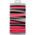 Krimpkous met lijm   -  3:1 assortiment box 87 stuks   -  rood, zw