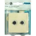 PEHA duo dimmer  230V | standaard | 2 x 300 watt | creme