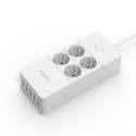 Orico stekkerdoos met 4 contacten en 5x USB / wit - 1,5 meter