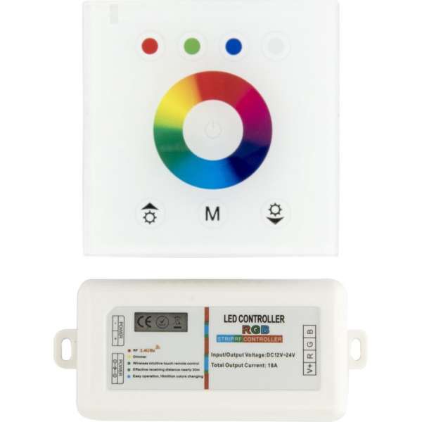 Groenovatie LED Touch Wifi Dimmer - 3x6A - 12V-24V - Wit