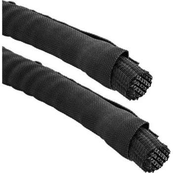 InLine¨ Self Closing Sleeving, black, 25mm diameter, 1m