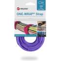 One-wrap Strap 20 mm x 200 mm. Paars. Klittenband + Kortpack pen (098.0608)