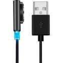 Magnetische USB laadkabel voor Sony Xperia Z3 Compact Zwart Opladen