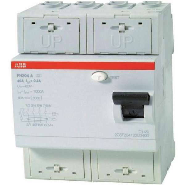 ABB VERLIESSTROOMSCHAKELAAR 4P 40A 300MA