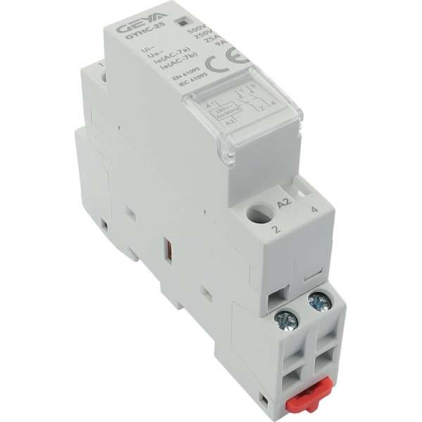 2 polig 2 NO 25A  Installatierelais 230VAC - CONTACTOR - MAGNEETSCHAKELAAR - RELAIS - GEYA