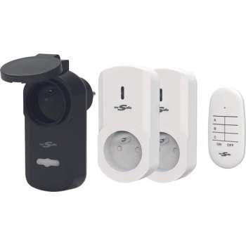 mr Safe Draadloze stopcontactenset BE/FR plug met afstandsbediening