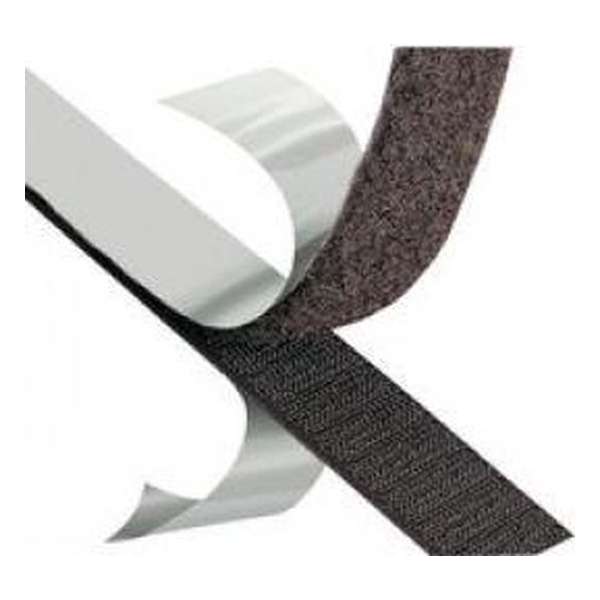 VELCRO® Brand Fasteners Klittenband (hardekant) zelfklevend 25m op rol Zwart