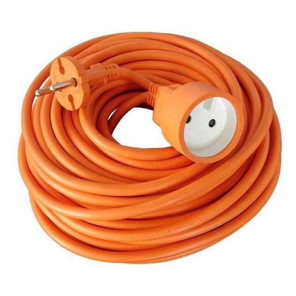 Verlengsnoer voor tuinkabel 10m 2x1,5mm� oranje