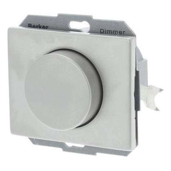 Berker K5 Inbouw Dimmer - Tot 400W - Draai-Uit - RVS