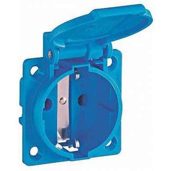 ABL - Machinecontactdoos 2P met randaarde - IP54 - Blauw