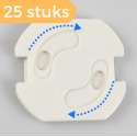 25x Zelfklevende Stopcontact Beveiliging Beschermers - Kind Peuter Baby Stopcontactbeveiliging - Wit - Pless®