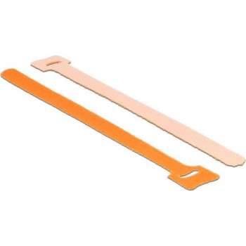 DeLOCK Klittenband kabelbinders 200 x 12mm / oranje (10 stuks)