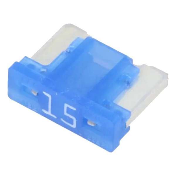 Mini Autozekering 15 Ampere Blauw Low Profile