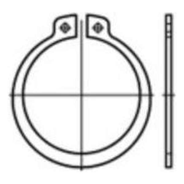 TOOLCRAFT 107641 Zekeringsringen Binnendiameter: 11 mm DIN 471 Verenstaal 200 stuk(s)