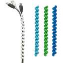 Kabels bundelen met Cable Twister donkerblauw, lichtblauw, groen | set van 3 stuks