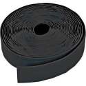 Zelfklevend klittenband of velcro zwart breedte 2.5 cm en lengte 5 meter. Type lusband.