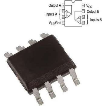 IC LM358 Dual standaard operationele versterker | SMD SO-8 | verpakt per 5 stuks