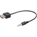 Kabel JACK 3,5mm OTG Adapter USB Maclean MCTV-693