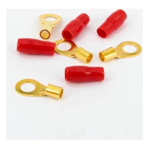 Ssdn Ringkabelschoentjes 10 Mm² 4 Stuks Rood