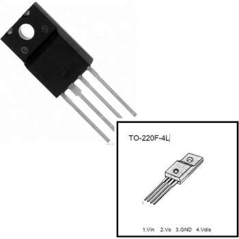 KA78R33 Spanningsregelaar met lage uitval | TO-220F-4L | 33V | verpakt per 5 stuks