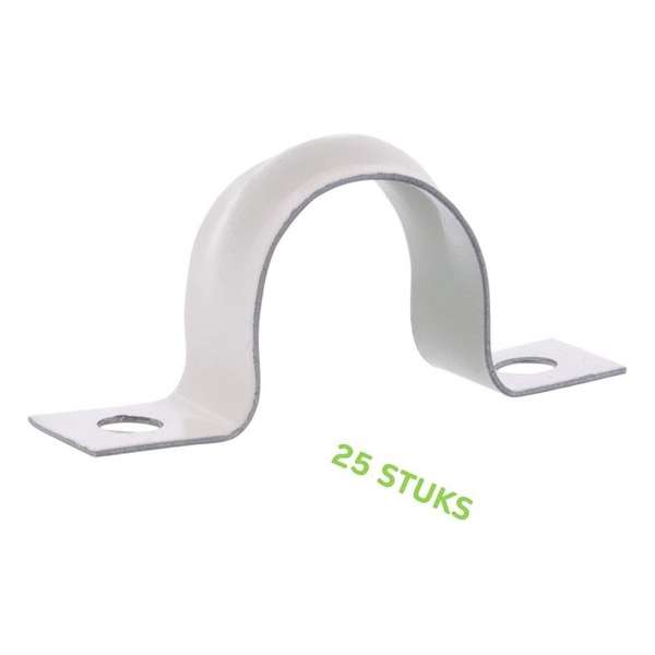 TQ4U buiszadel ijzer - 3/4" - 19mm - wit - 25 stuks