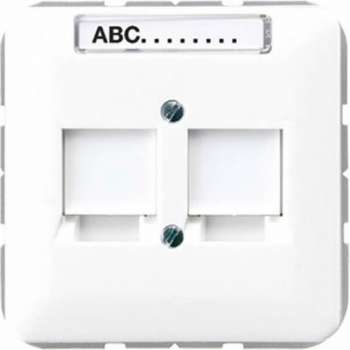 Jung CD Range - Centraalplaat RJ45 CD569-25NWEWW Alpinwit