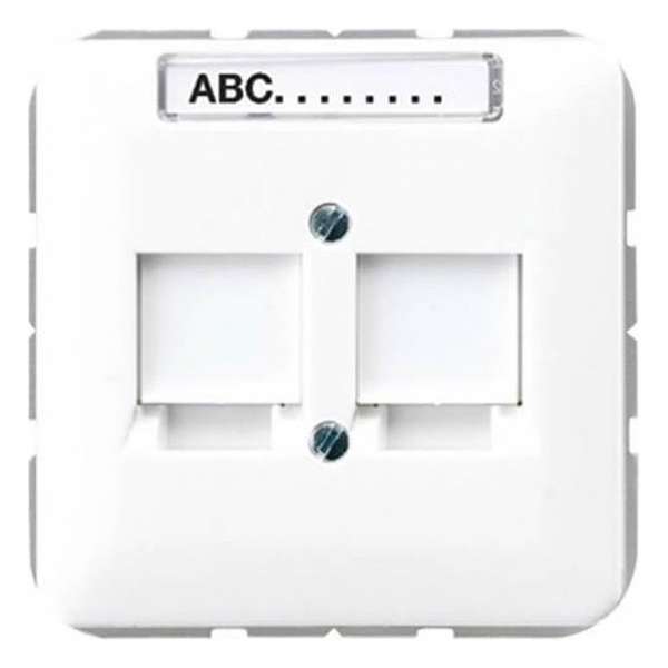 Jung CD Range - Centraalplaat RJ45 CD569-25NWEWW Alpinwit