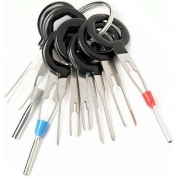 Set terminal removal tools - auto - elektrische bedrading - pin extractor | Elektrischefoutjes.nl