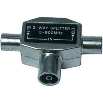 Benson Coax Splitter T Metaal Tv