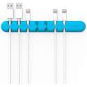 Cable Organizer Voor 7 Kabels Blauw - Kabel Wegwerking - Kabelklemmen - Cable Management - Bureau