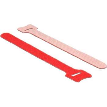 DeLOCK Klittenband kabelbinders 150 x 12mm / rood (10 stuks)