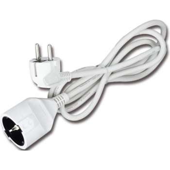 Verlengsnoer - Igia Cunti - 3680W - 1 Stopcontact - 2 Meter - Wit | Nederland