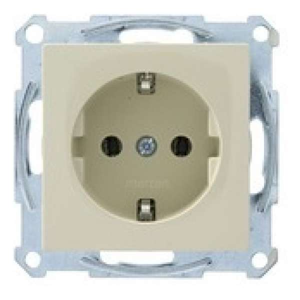 SCHNEIDER ELECTRIC Merten Atelier stopcontact enkel randaarde, inbouw| CREME