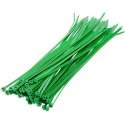 100x stuks kabelbinder / kabelbinders nylon groen 10 x 0,25 cm - bundelbanden - tiewraps / tie ribs / tie rips